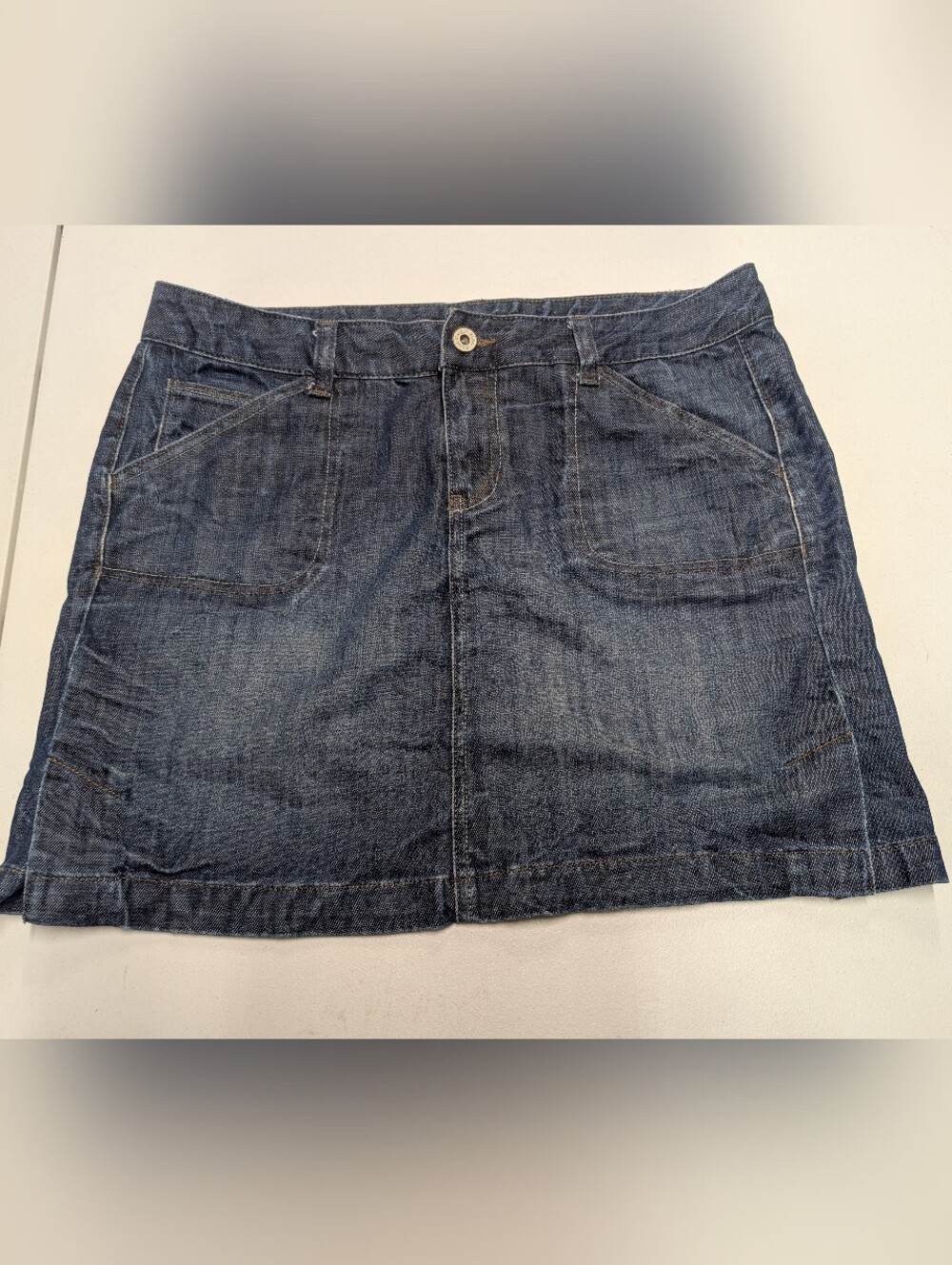 Women's Dark Blue Calvin Klein Denim Mini Skirt